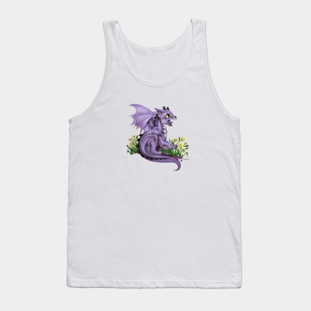 Adorable Lilac Baby Dragon Tank Top by Sandra Staple